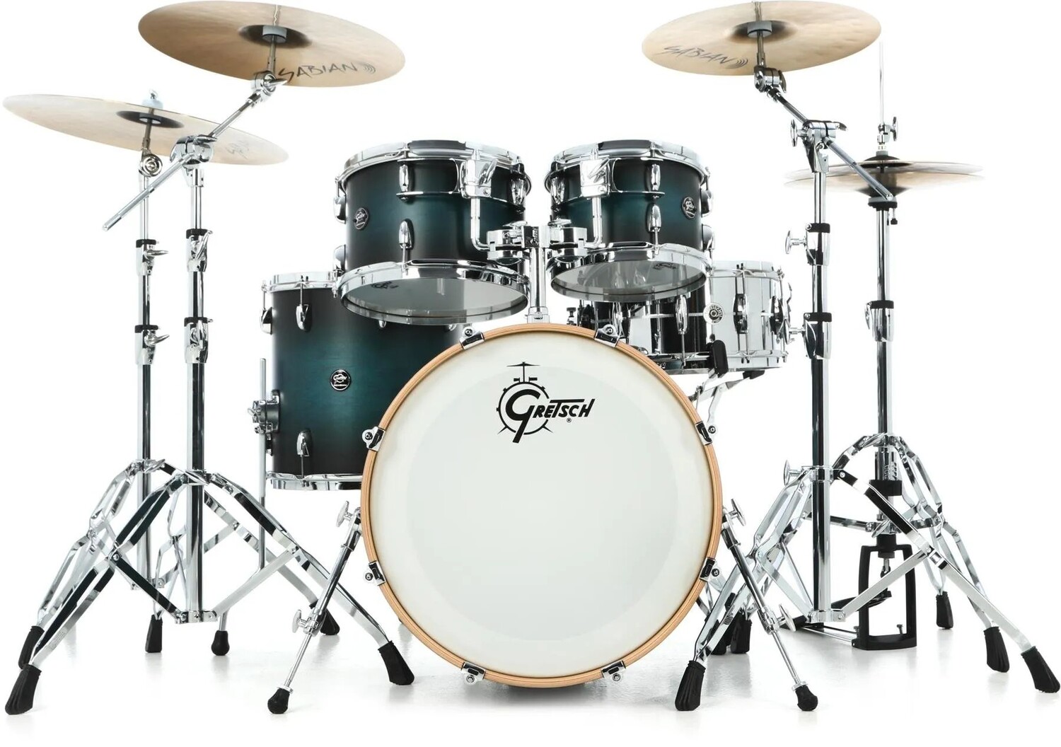

Gretsch Drums Renown RN2-E604 Набор из 4 предметов - Satin Antique Blue Burst