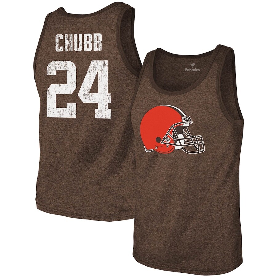 

Майка Majestic Threads Cleveland Browns, коричневый