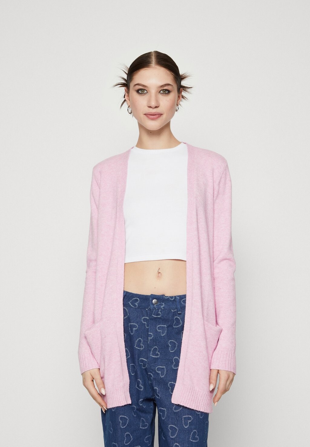 

Кардиган Viril Open Cardigan VILA, цвет pastel lavender light melange
