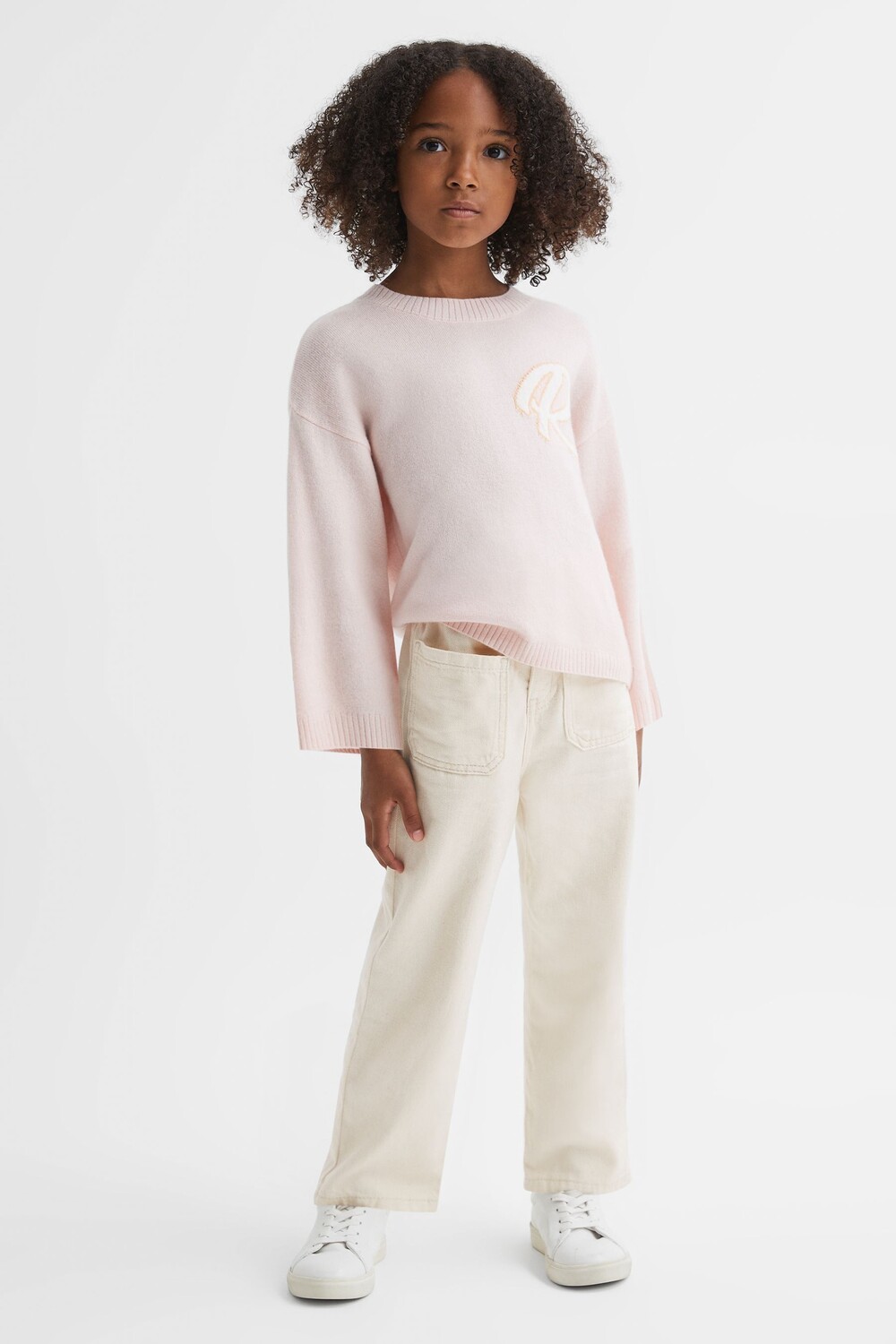 

Эластичные джинсы Elodie с завышенной талией Reiss, экрю