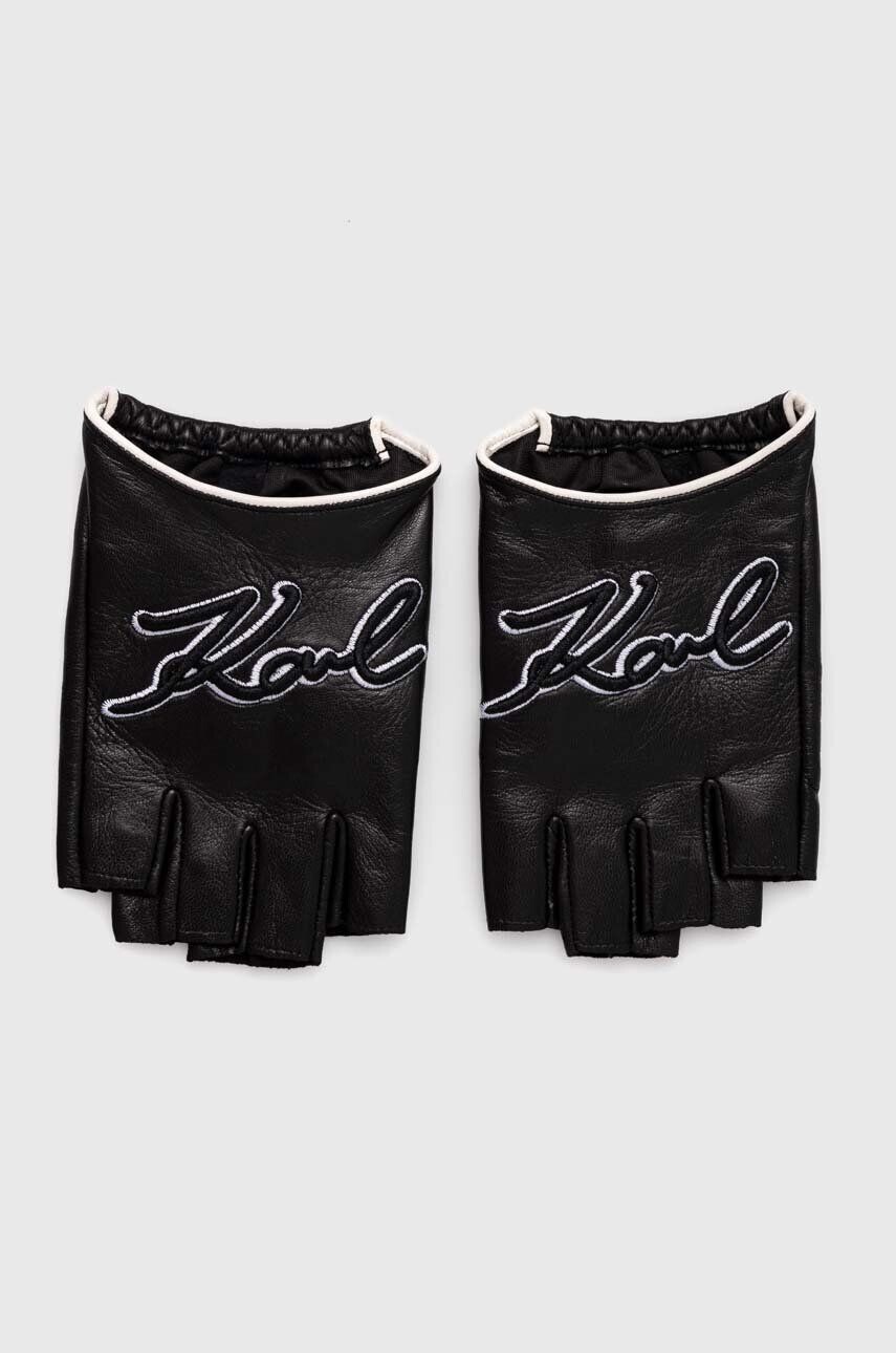 

Перчатки Karl Lagerfeld quanti in pelle, черный