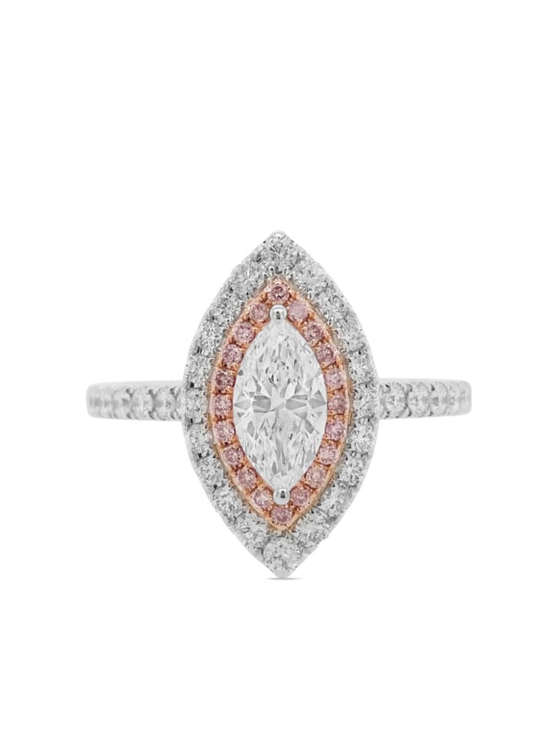 

Кольцо из платины и розового золота с бриллиантами HYT Jewelry, серебряный