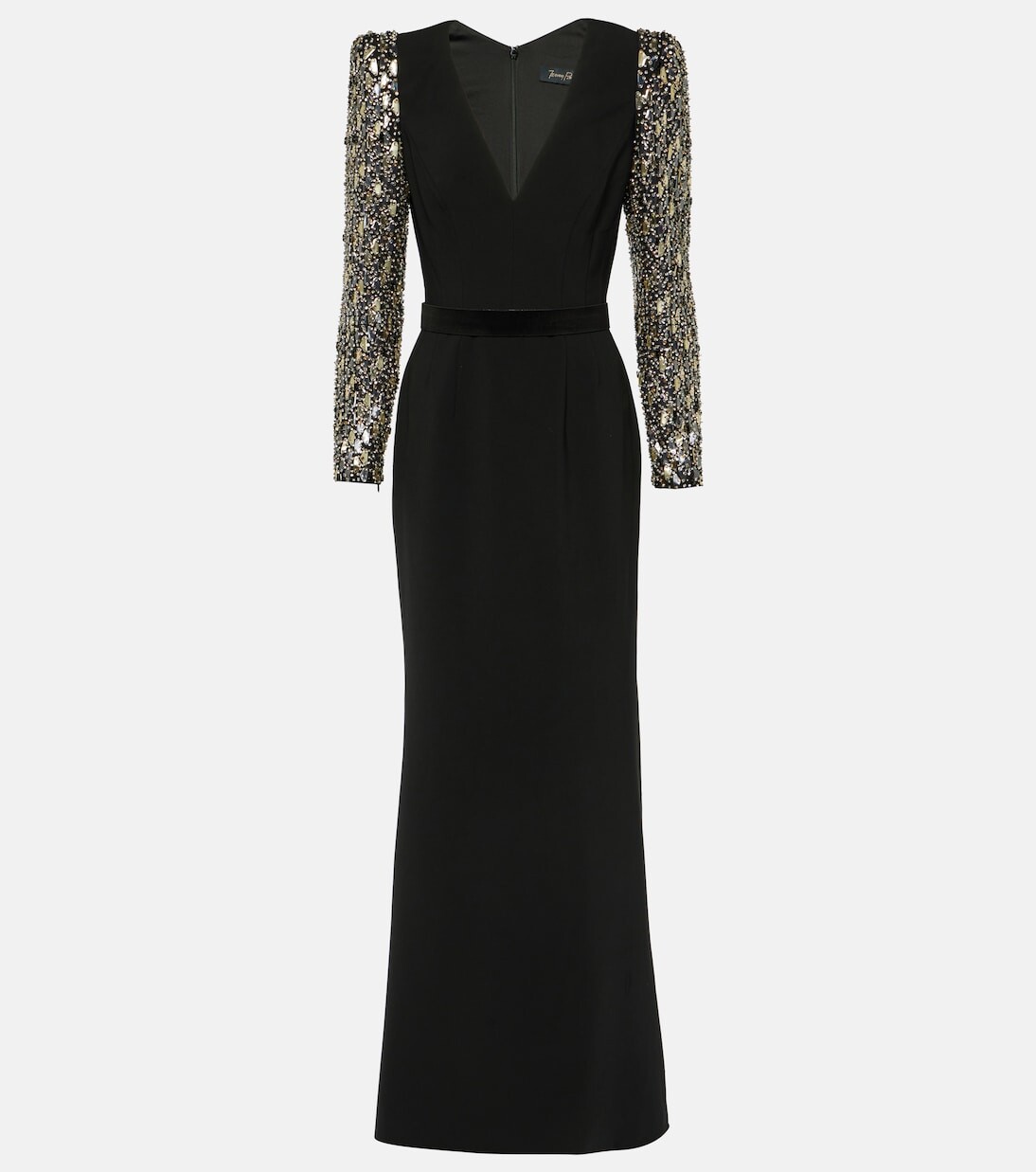 

Платье tabitha из крепа с декором Jenny Packham, черный