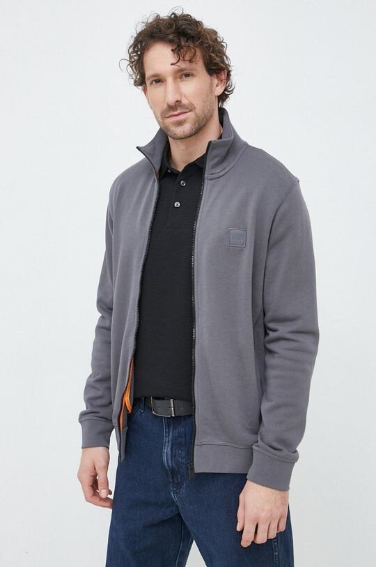 

BOSS BOSS CASUAL толстовка из хлопка Boss Orange, серый