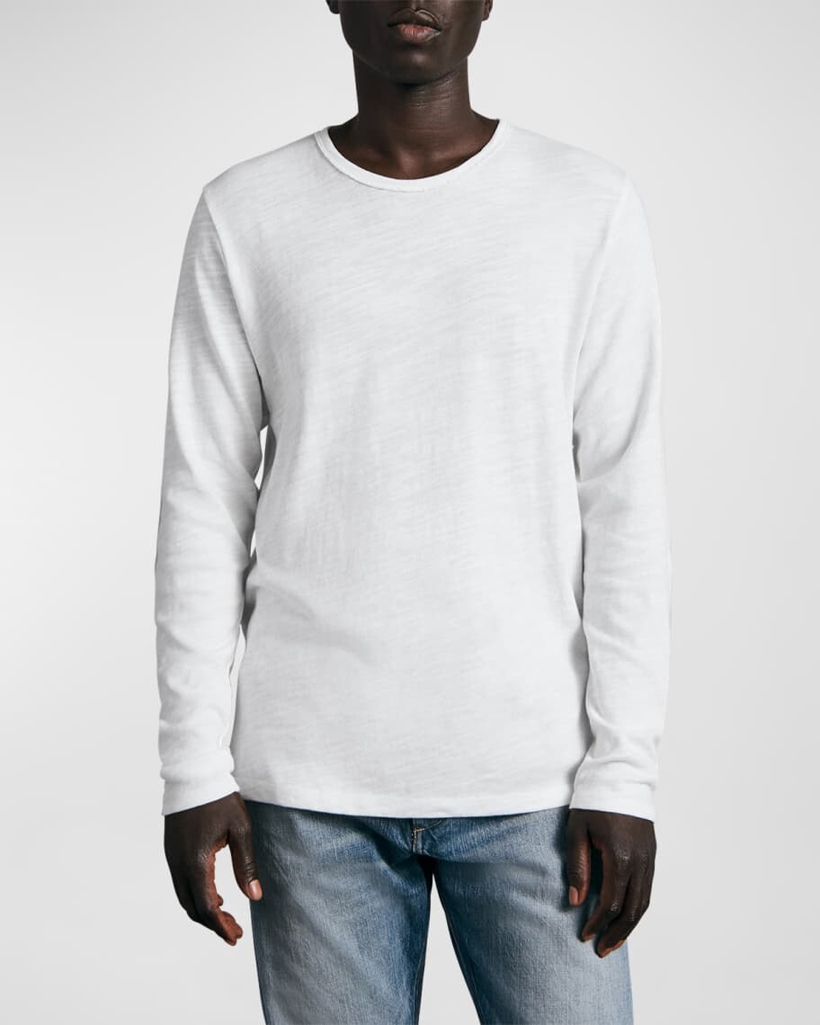 

Мужская классическая хлопковая футболка Rag & Bone, Серый