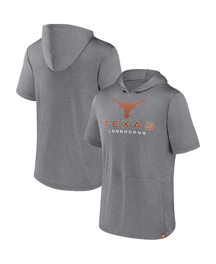 

Мужская футболка с капюшоном с логотипом Heather Grey Texas Longhorns Modern Stack Fanatics, серый