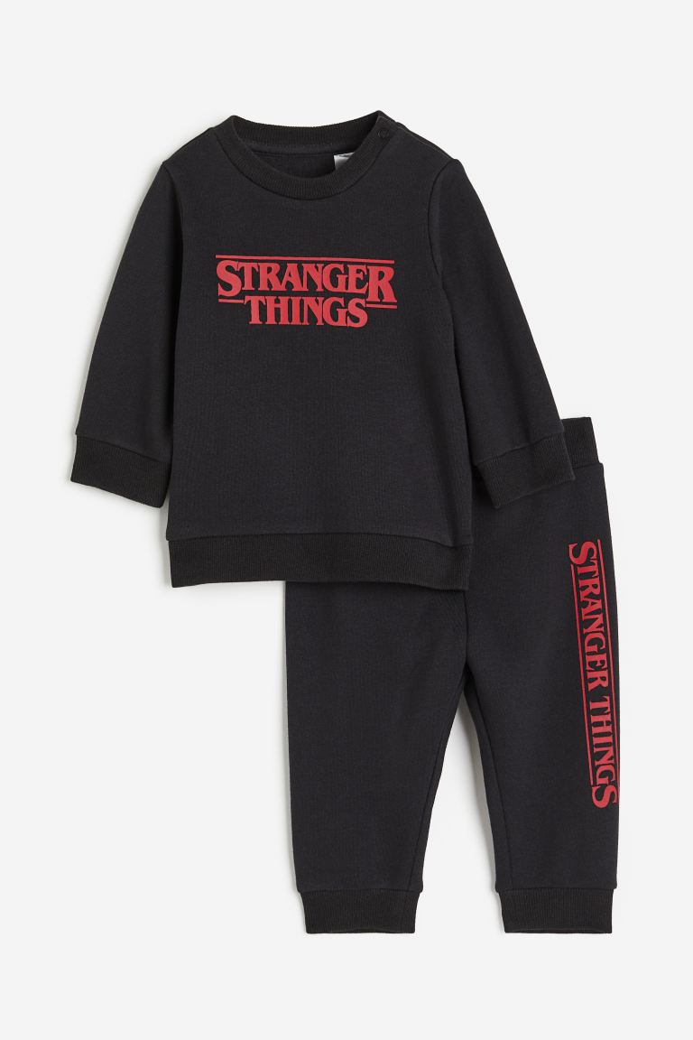 

Комплект H&M Stranger Things Sweatshirt, 2 предмета, черный