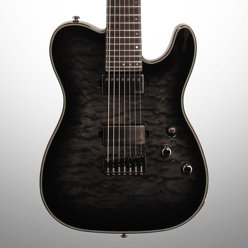 

Электрогитара Schecter Hellraiser Hybrid PT7 Electric Guitar, 7-String, Transparent Black Burst