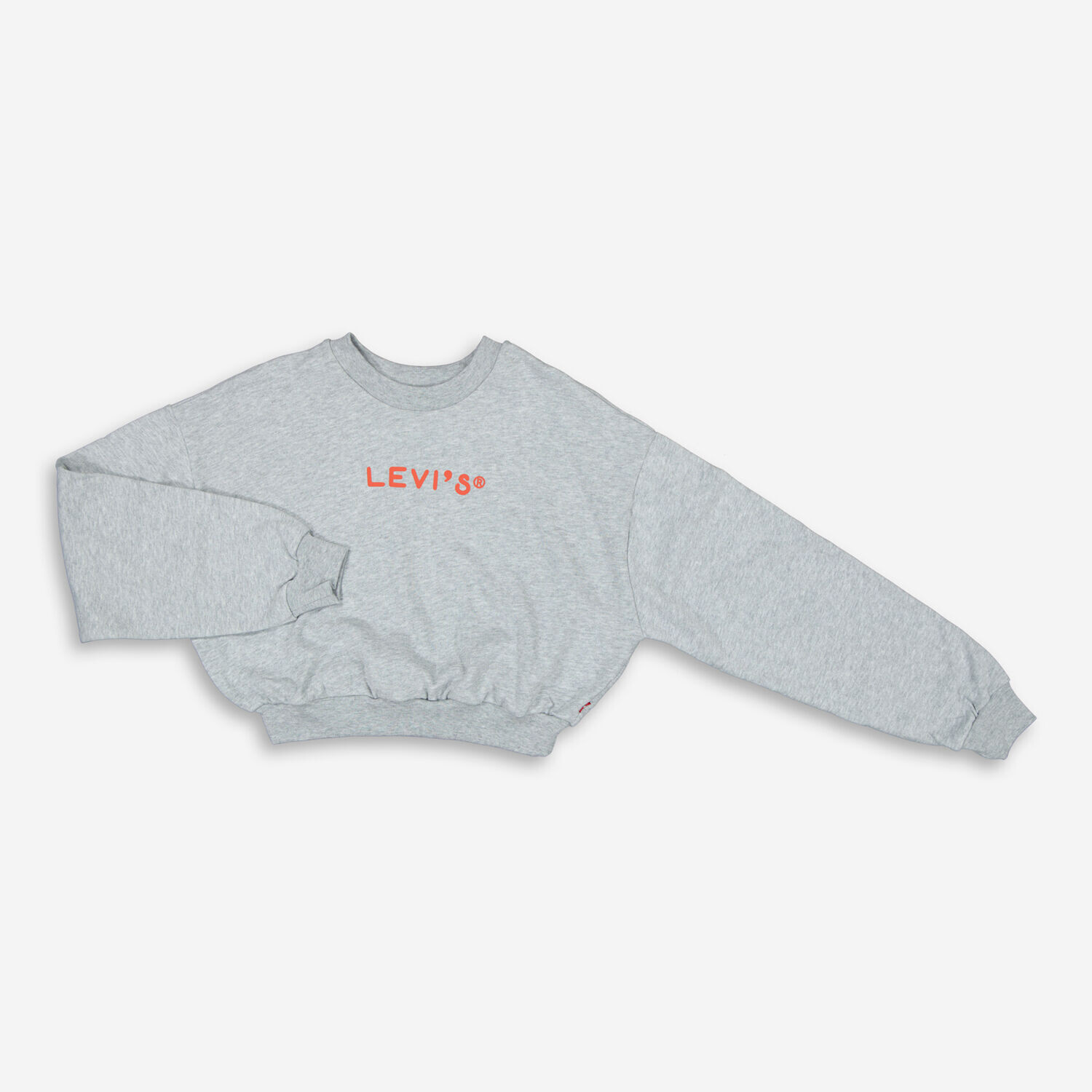 

Серая укороченная толстовка с логотипом Levis