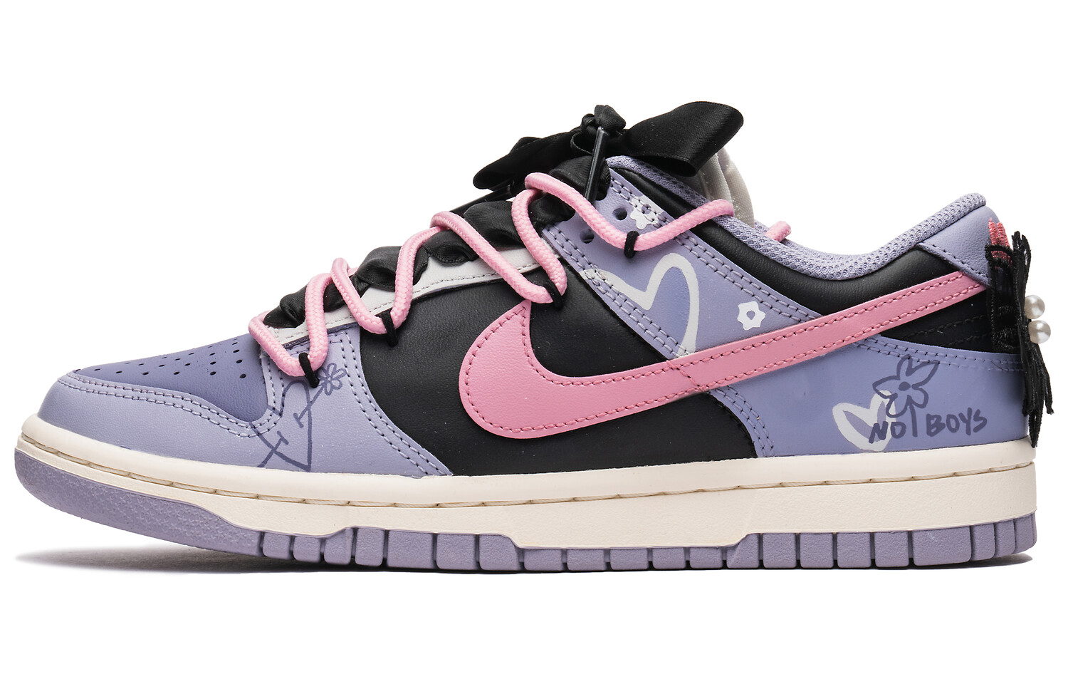 

Кроссовки Nike Dunk Skateboarding Shoes Women's Low-top Purple, цвет Light Lavender