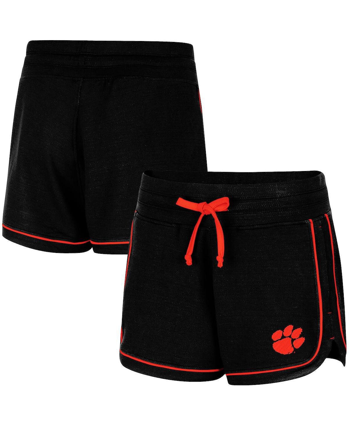 

Женские черные шорты Tri-Blend Clemson Tigers Lil Sebastian Colosseum, черный