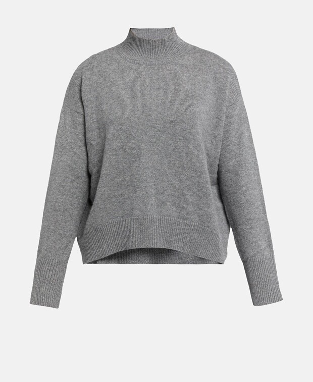 

Кашемировый джемпер с высоким воротником Absolut Cashmere, серый