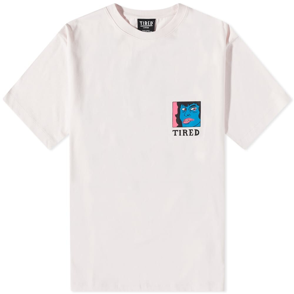 

Футболка Tired Skateboards с большим пальцем вниз, розовый
