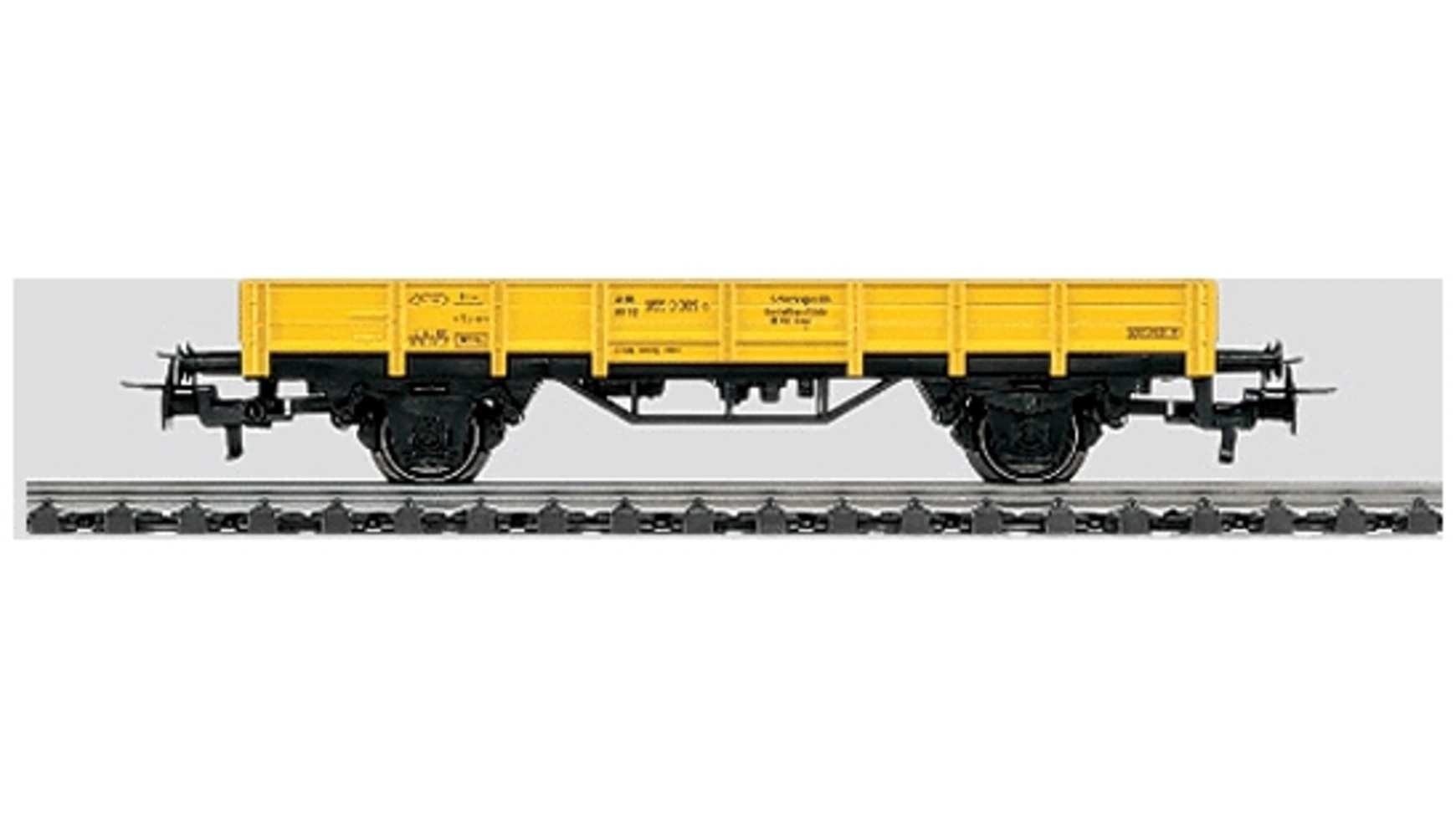 железные дороги trix вагон контейнер для перевозки автомобилей Пуск автомобиль с низкой бортовой платформой, желтый, 2 оси db Märklin