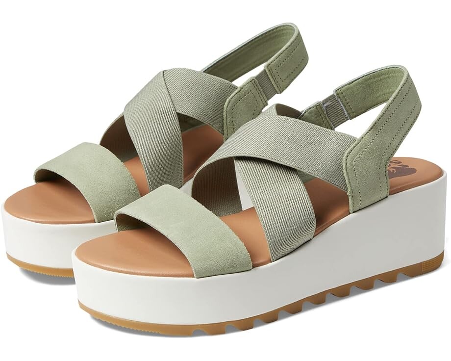 

Туфли SOREL Cameron Flatform Slingback, цвет Safari/Sea Salt