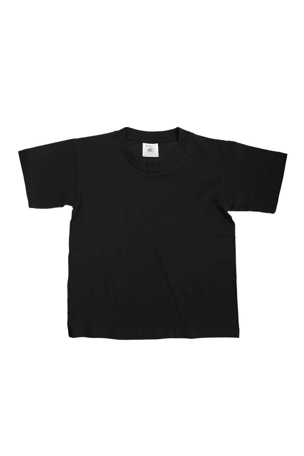 

Футболки с короткими рукавами Exact 150, набор из 2 шт. B&C, черный