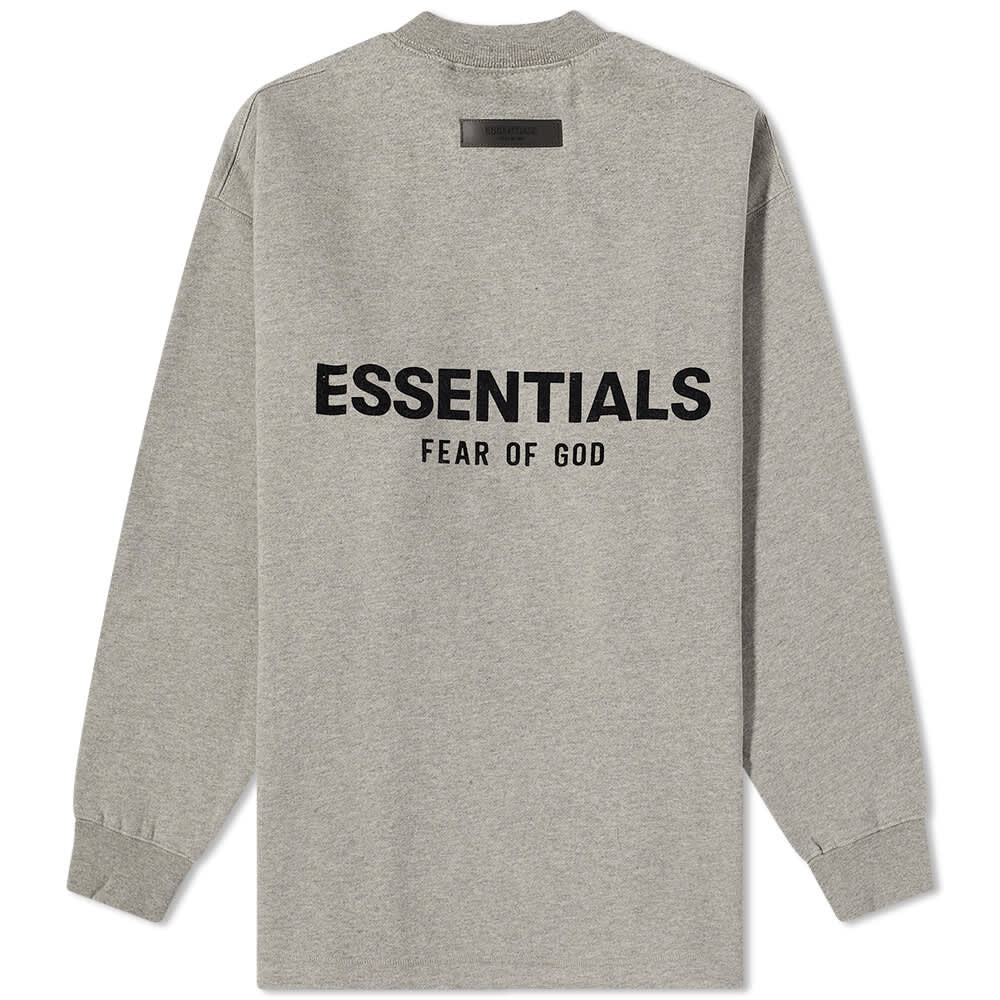 

Футболка с длинными рукавами и логотипом Fear of God Essentials, бежевый