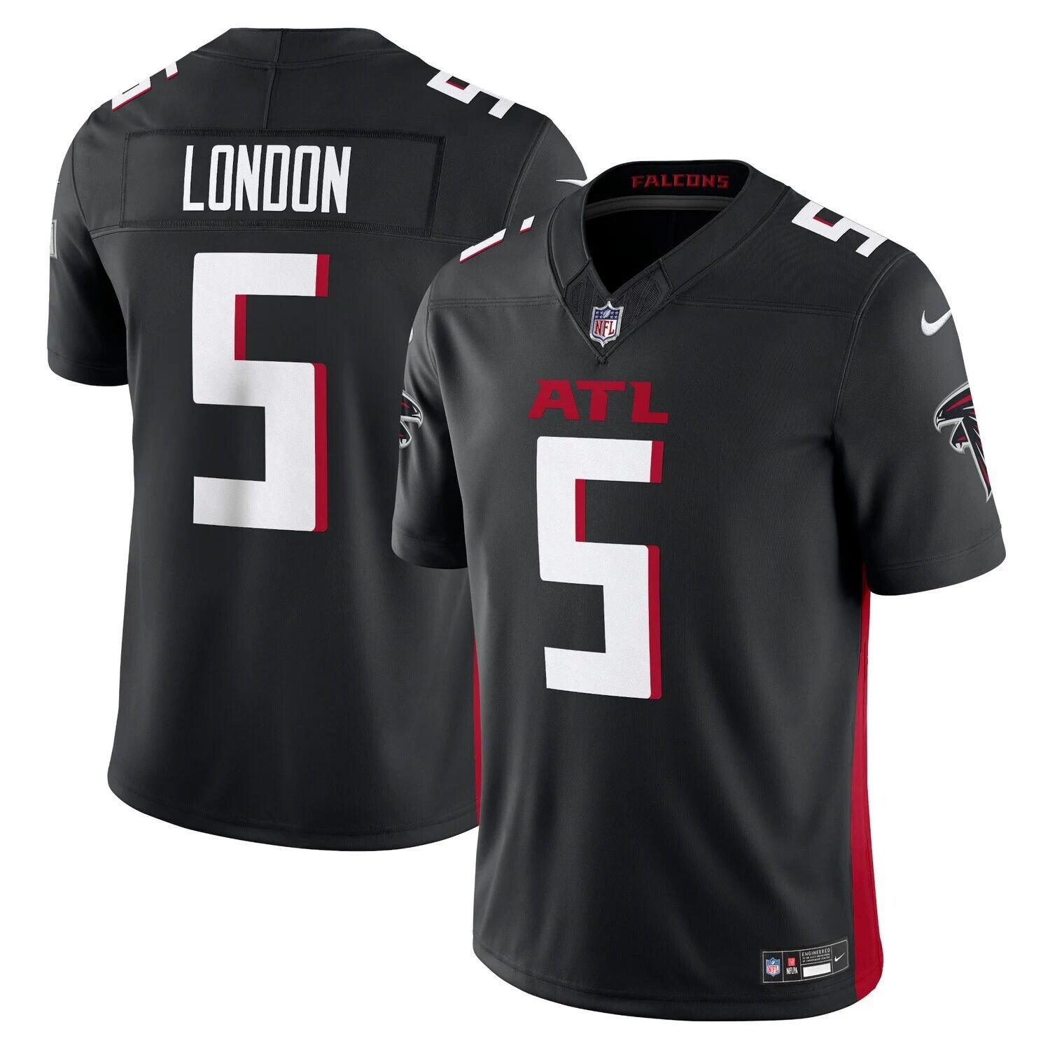 

Мужская черная майка Drake London Atlanta Falcons Vapor FUSE Limited Nike