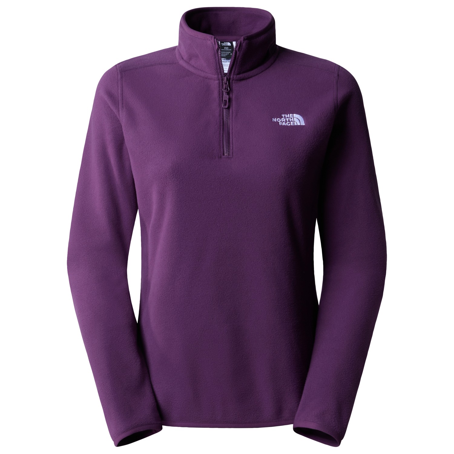 Флисовый свитер The North Face Women's 100 Glacier 1/4 Zip, цвет Black Currant Purple