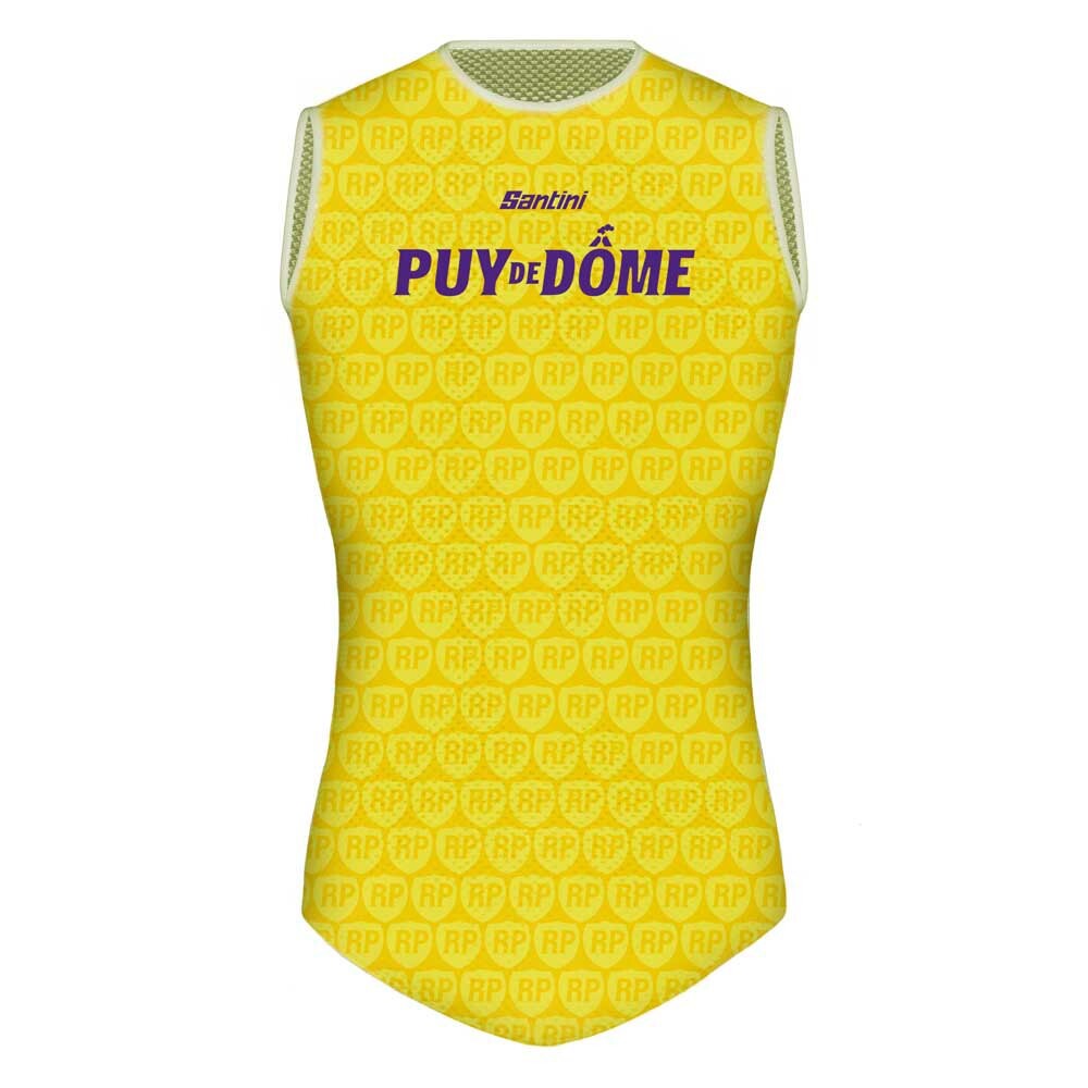

Базовый слой без рукавов Santini Tour De France Official Puy De Dome 2023, желтый