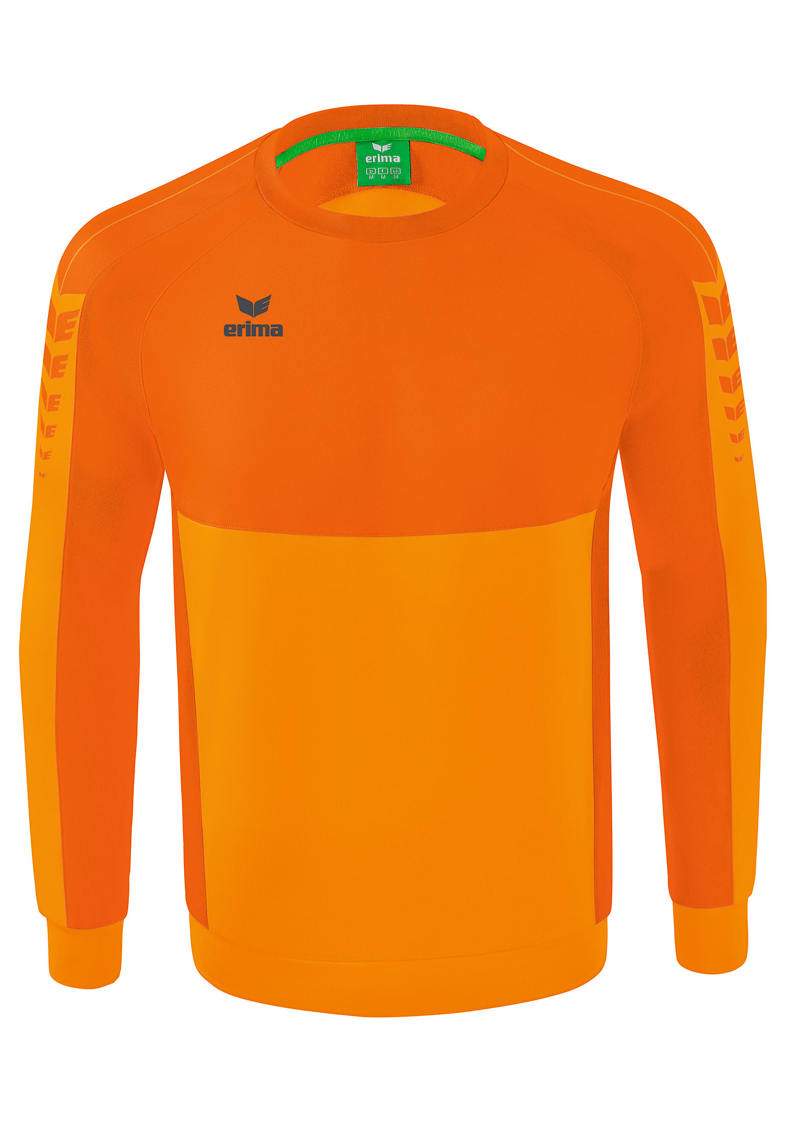 Рубашка erima Six Wings Sweatshirt, цвет new orange/orange цена и фото