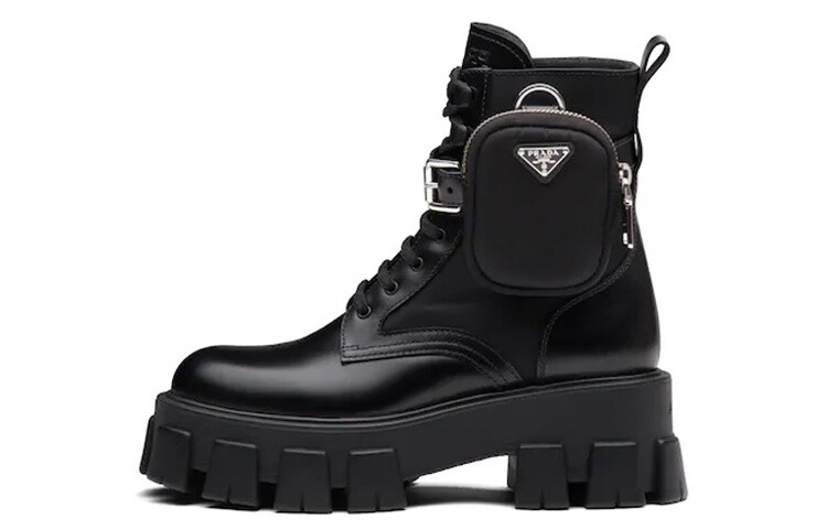 

Ботинки Prada из матовой кожи Rois Nylon Monolith WMNS Black