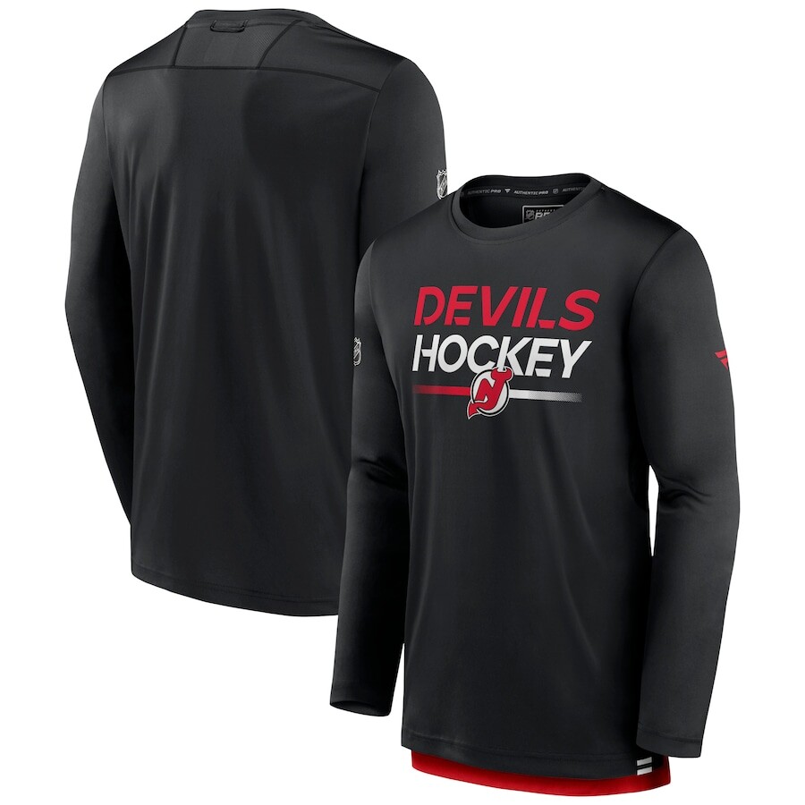 

Футболка с длинным рукавом Fanatics Branded New Jersey Devils, черный