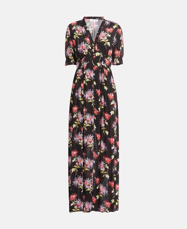 

Длинное платье Diane von Furstenberg, черный