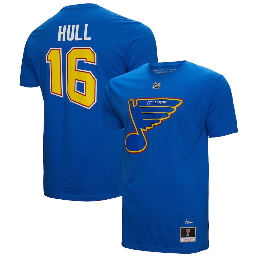 

Футболка с коротким рукавом Mitchell & Ness St Louis Blues, синий