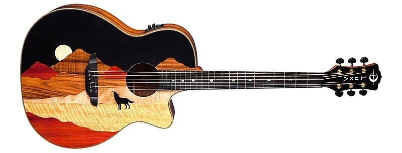 

Акустическая гитара Luna Guitars Vista Wolf Koa Body Acoustic Electric Guitar with HS Case - NEW
