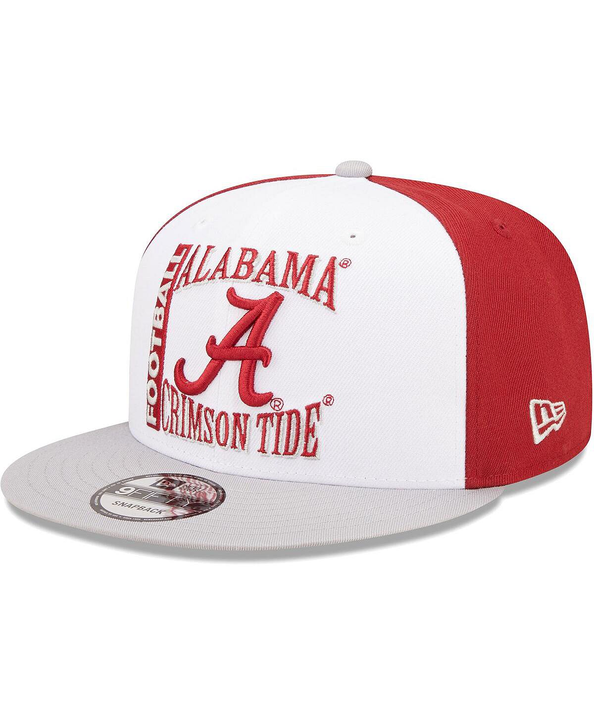 

Мужская бело-малиновая кепка Alabama Crimson Tide Retro Sport 9FIFTY Snapback New Era