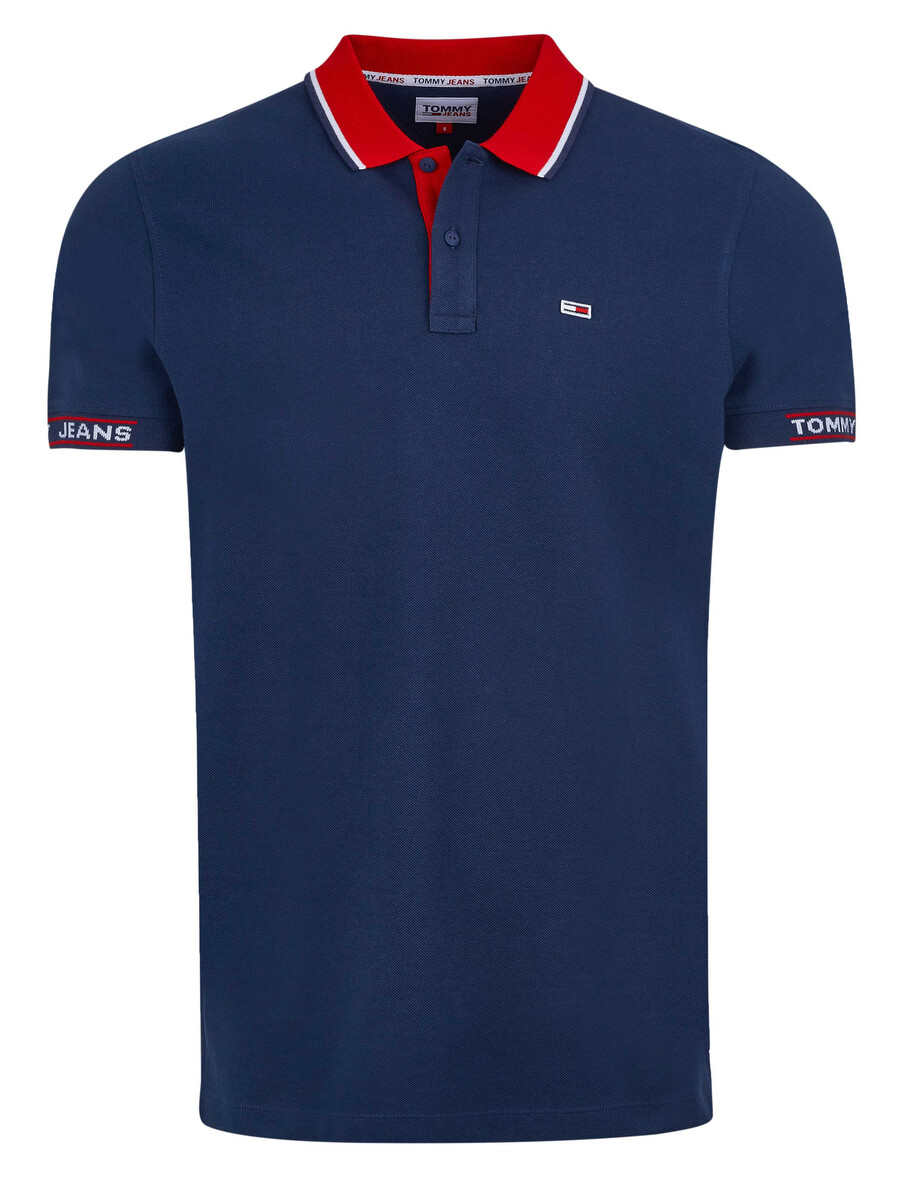 

Рубашка поло Tommy Hilfiger Jeans, синий