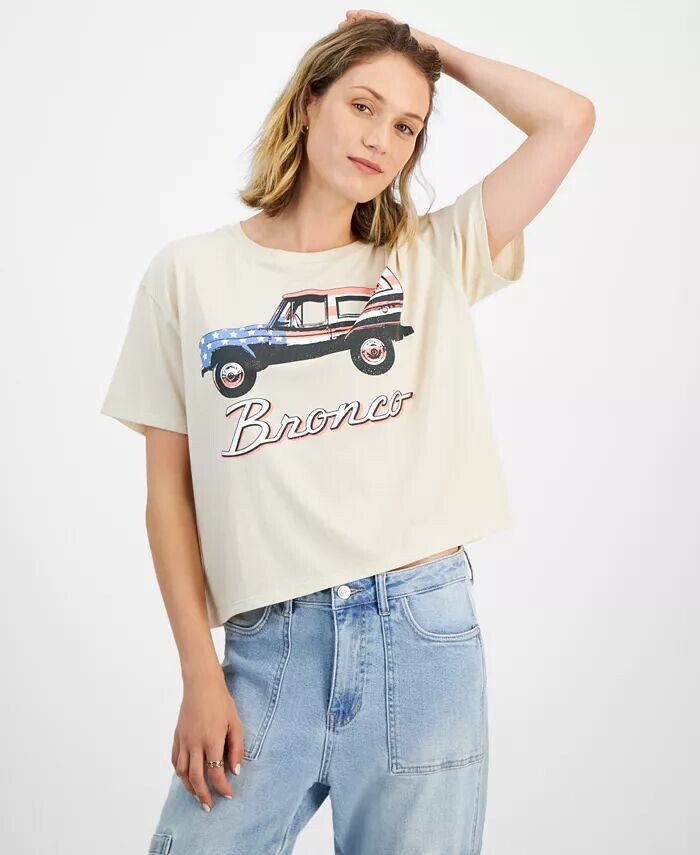 

Футболка с рисунком Ford Bronco для юниоров Grayson Threads, The Label, белый