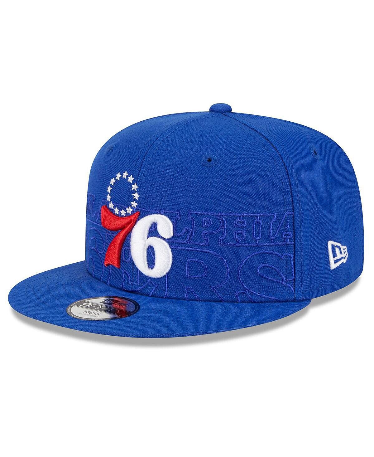 

Кепка Snapback 9FIFTY для юношей Royal Philadelphia 76ers, драфта НБА 2023 года New Era