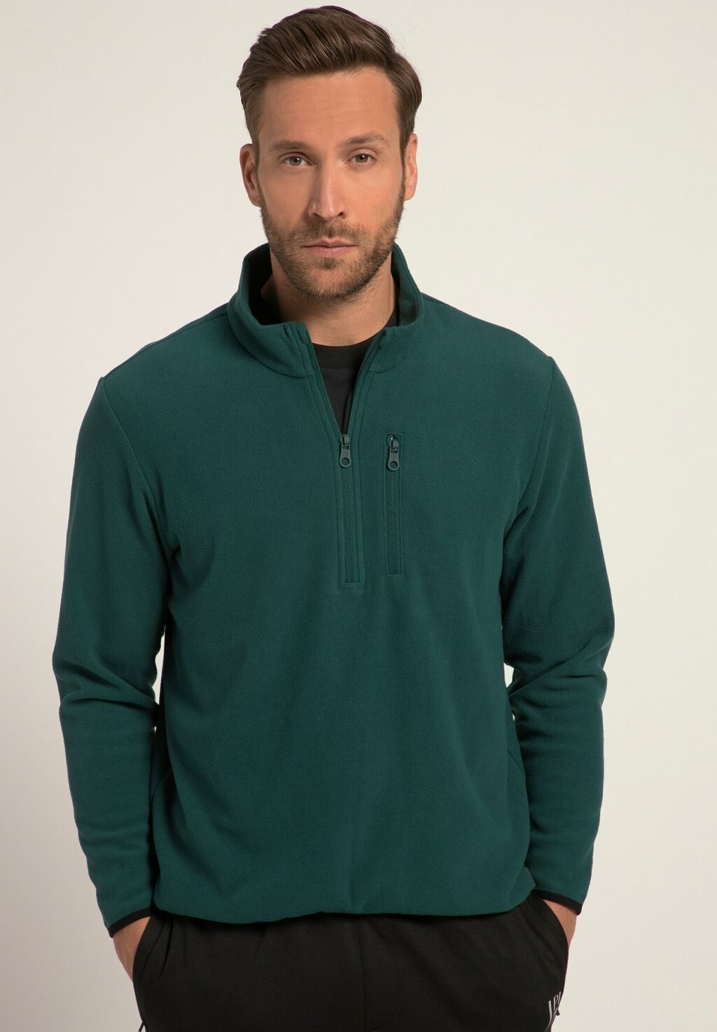 

Флисовый пуловер HALF ZIP BIKEWEAR LONG SLEEVE COLLAR WITH JP1880, цвет bottle green