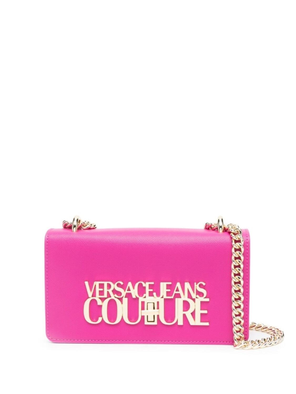

Versace Jeans Couture сумка на плечо с ремнем-цепочкой и логотипом, розовый