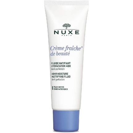 Creme Fraiche De Beaute 48-часовой увлажняющий матирующий флюид, 50 мл, Nuxe nuxe creme fraiche de beaute moisturising face serum 30ml