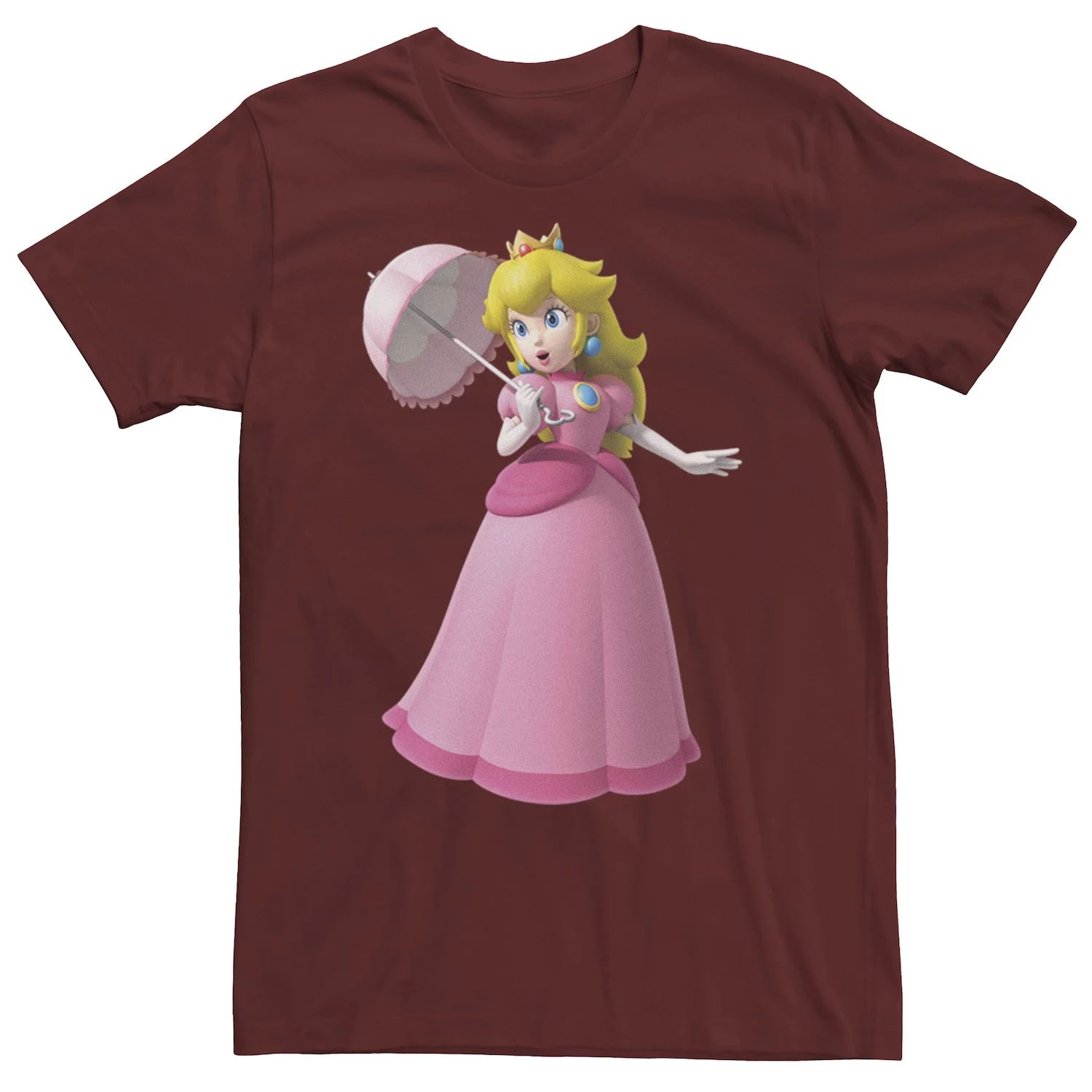 Мужская футболка Nintendo Princess с персиковым портретом Licensed Character фото
