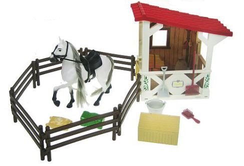 Лошадь с ручкой и аксессуарами Hipo лошадь флок с аксессуарами микс 4389853