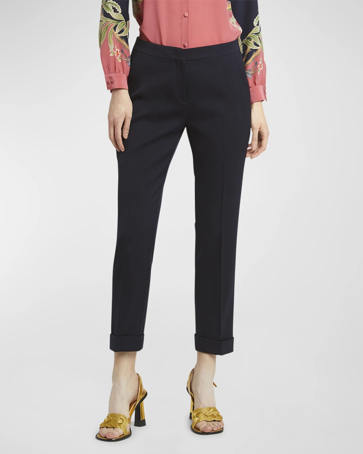 

Брюки скинни Solid Bristol до щиколотки Etro, цвет Dark Blue 4
