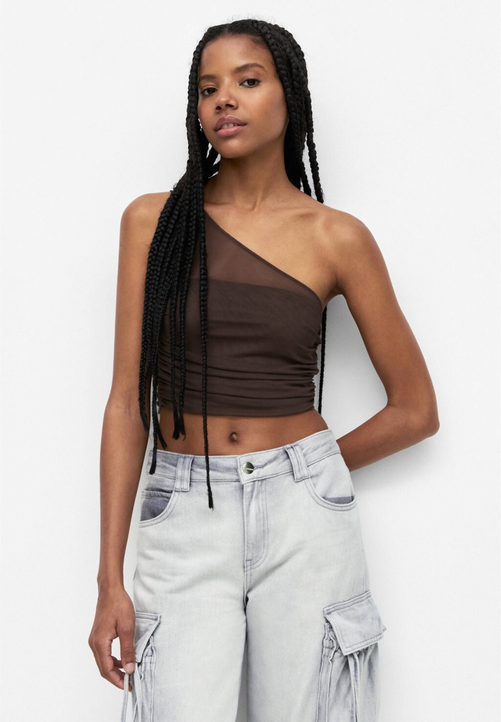 

Блузка PULL&BEAR, коричневый