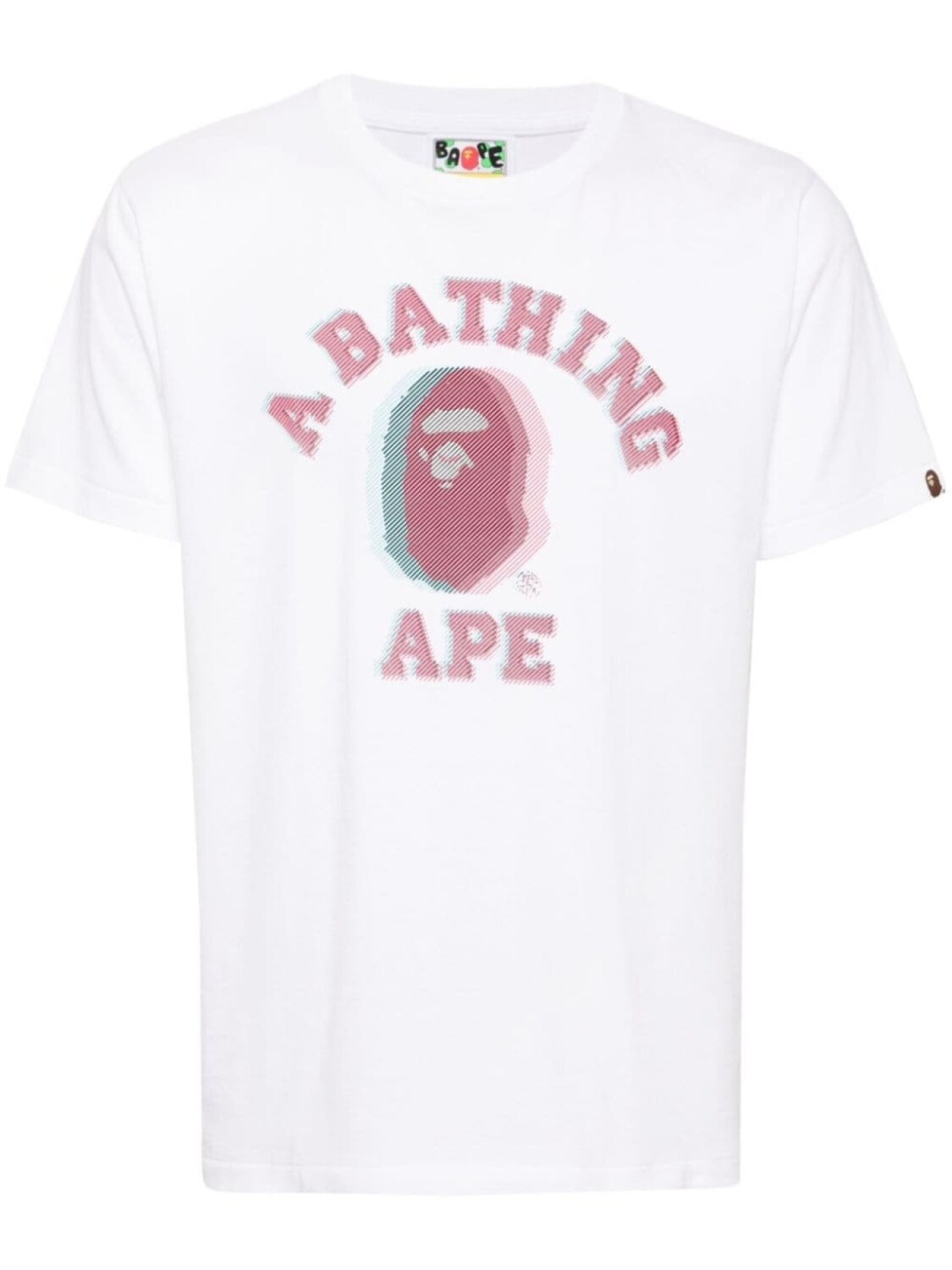 

A BATHING APE футболка из хлопка с логотипом, белый
