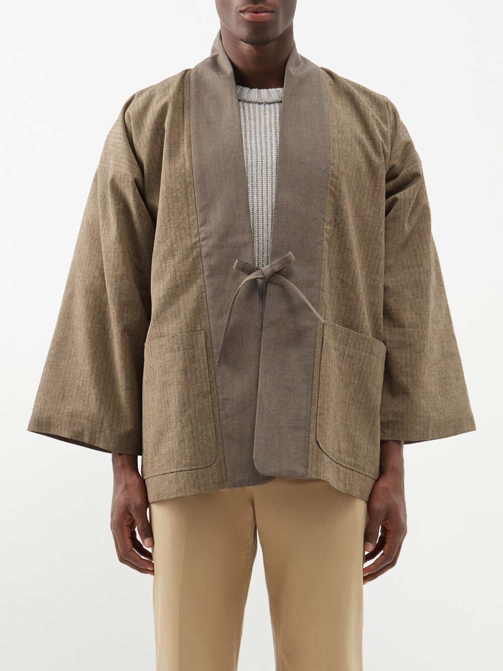 

Куртка kiyari из смесовой шерсти Visvim, коричневый
