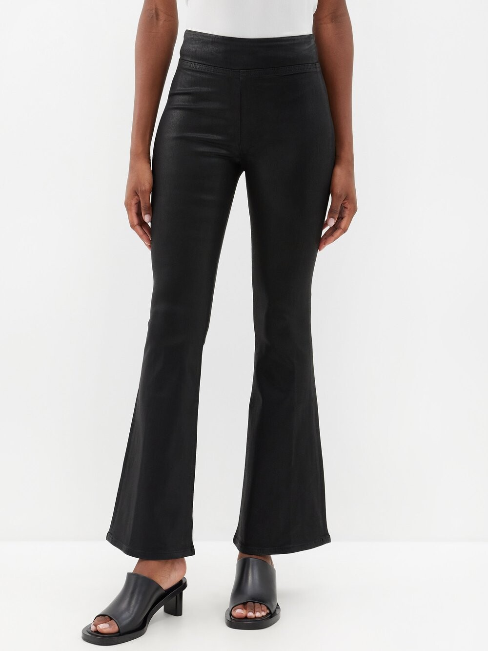 

Джинсы с покрытием jetset flare FRAME, черный