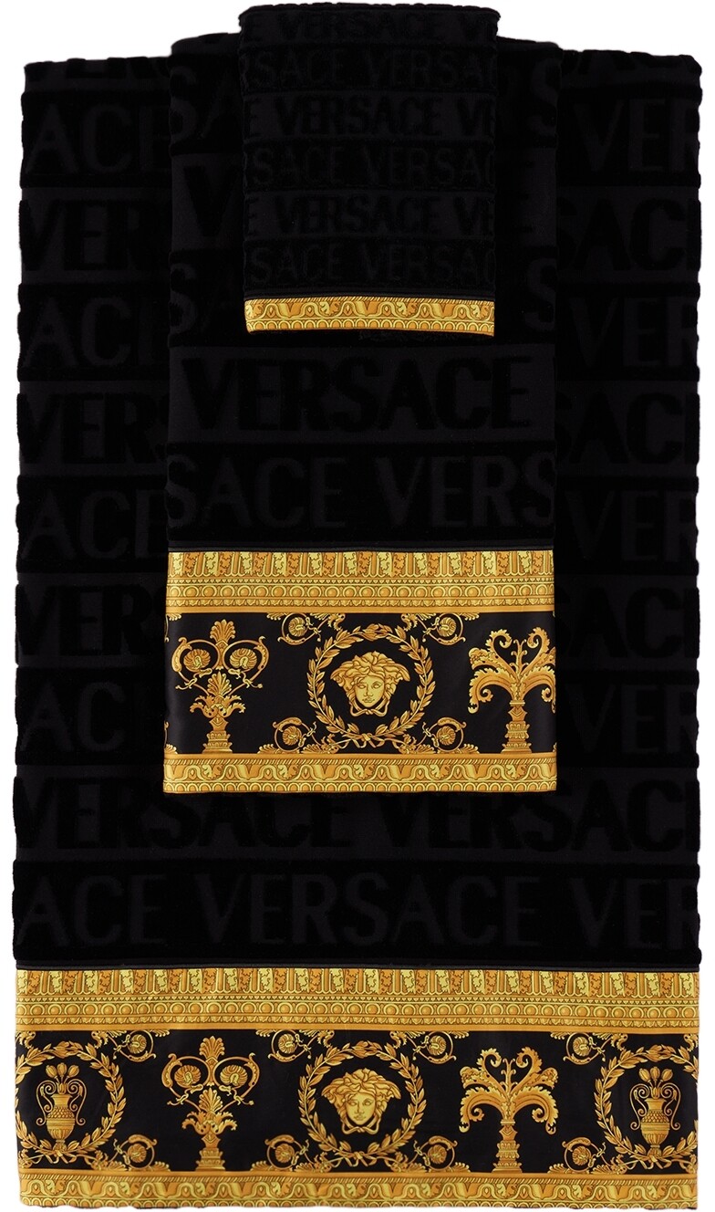 

Набор полотенец Black I Heart Baroque Versace