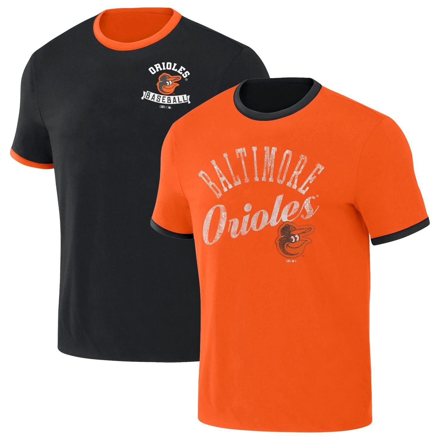 

Мужская двусторонняя футболка Darius Rucker Collection от Fanatics черная/оранжевая Baltimore Orioles Two-Way Ringer, Черный