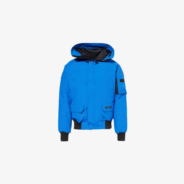 

Куртка-Пуховик Chilliwack с капюшоном, прямого кроя, из тканой смеси Canada Goose, синий