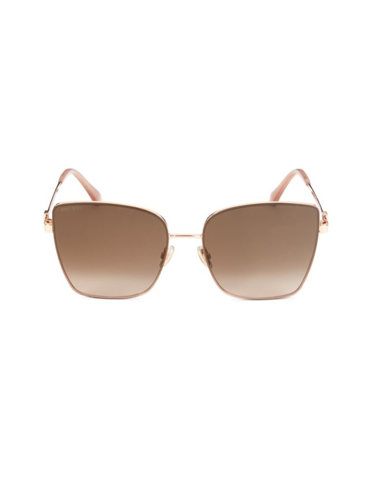 

Солнцезащитные очки Vella 59MM с бабочкой Jimmy Choo, коричневый