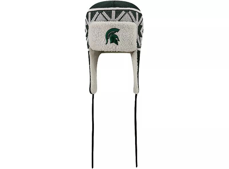 

Зеленая мужская кепка-траппер New Era Michigan State Spartans