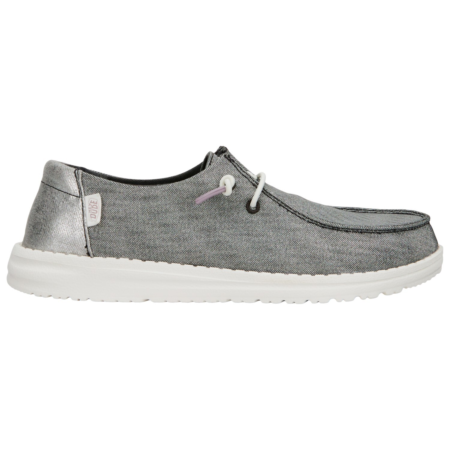 Кроссовки Heydude Women's Wendy Metallic Sparkle, цвет Charcoal